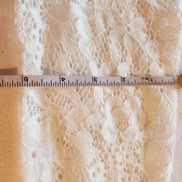 Lulu's White Laced Lined Maxi Sz. L Dress Event Wedding - Picture 15 of 16